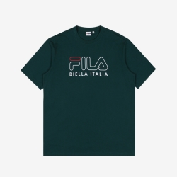 Fila 3d Logo - Miesten Poolopaita - Vihreä | FI-69123